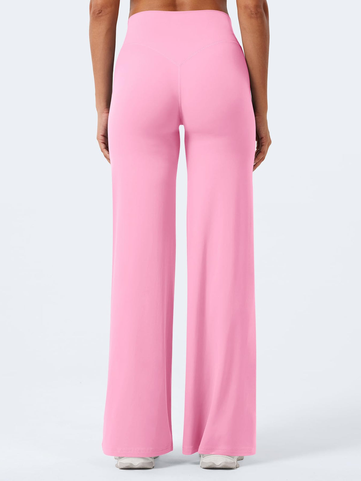 YEOREO Workout Womens Straight Leggings 31.5" Yoga Pants Bubblegum Pink XL