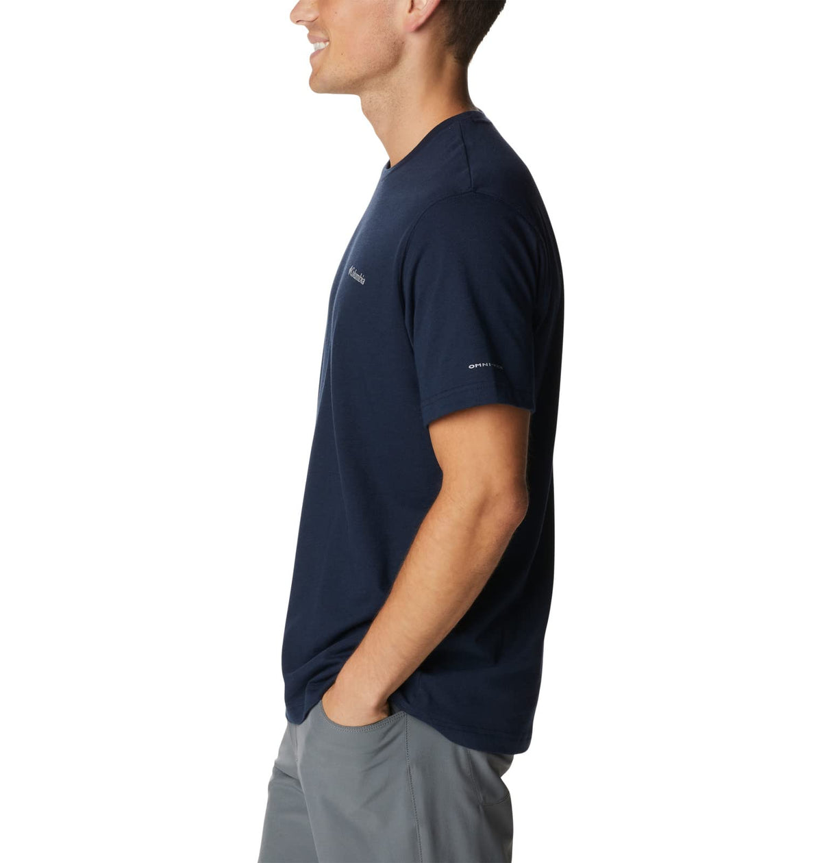 Columbia Mens Thistletown Hills Short Sleeve T-Shirt, Collegiate Navy Heather, 4X