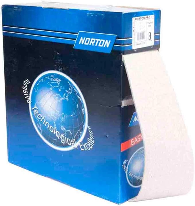 Norton 63642557584 4-1/2 in.x82 Ft. Rotolo Coated Foam Rolls, P150 Grit, 2 pack