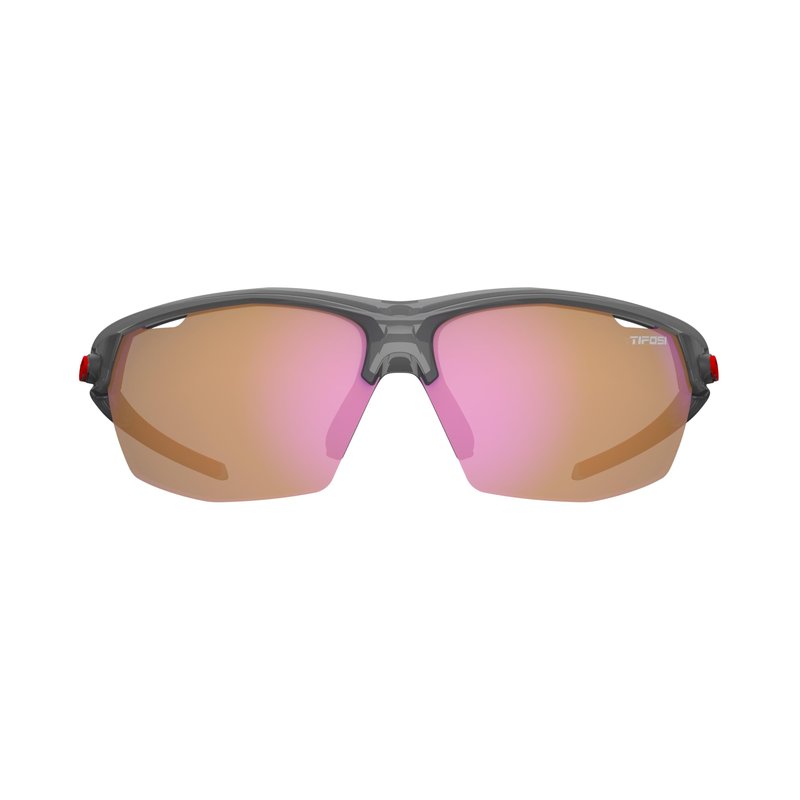 Tifosi Optics Navar Sunglasses (Satin Vapor, AC Red)