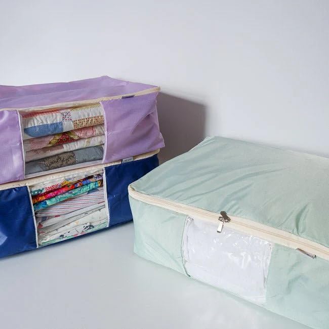 Quilt Storage Bag - Standard Size (22L x 15"W x 8"H) - Winter Green" - color: Winter Green