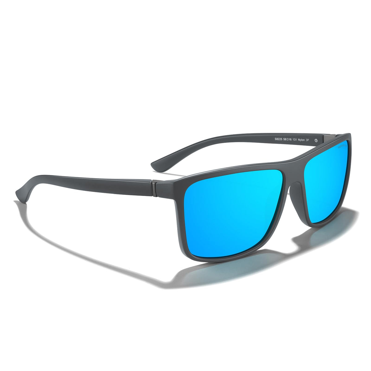MERRY'S Rectangular Polarized Sports Sunglasses for Men Women Cycling Driving Fishing UV400 Protection S8225