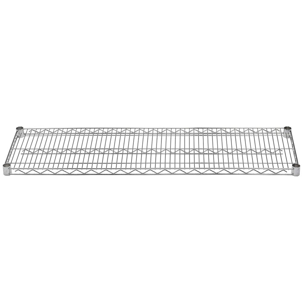 Shelving Inc. 14" d x 18" w Chrome Wire Shelving with 2 Tier Shelves, Weight Capacity 800lbs Per Shelf