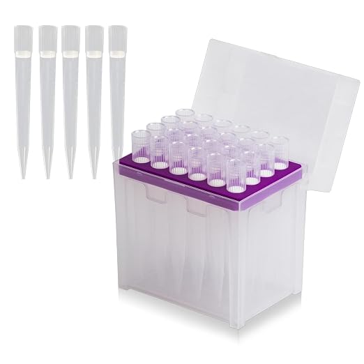 Pipette Tips 5000ul, Sterile Filtering Tips 5ML, Transparent, 24 Tips