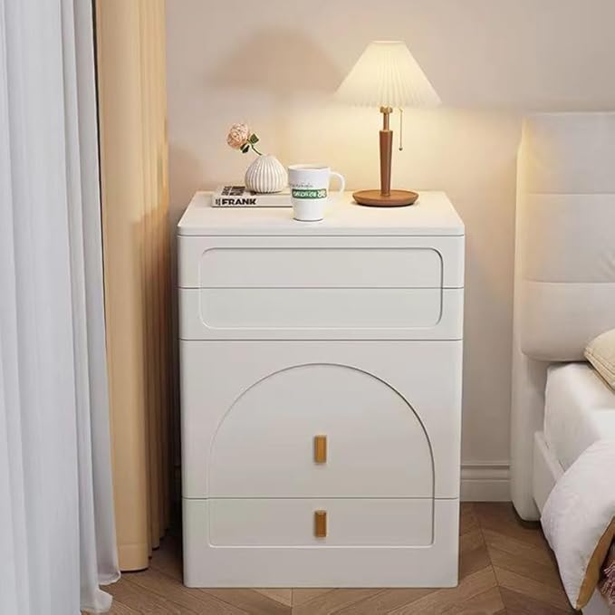 Compact Vanity Desk with Mirror, 3 in 1, Corner, Small Makeup with Stool, Flip Over Vanity Desk with Four Storage Areas and LED Mirror Light (White, 23.6in)