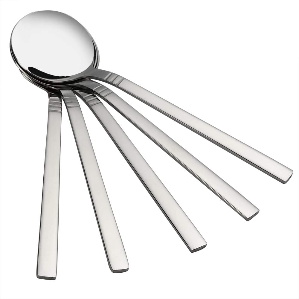 Fiazony 12-Piece Stainless Steel Teaspoon Dessert Spoons