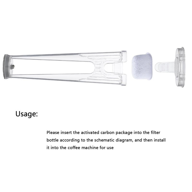 Water Filter Holder Starter Kit for Keurig 2.0 K-Express Essentials K-Supreme (Plus) K-Cafe K-Select K-Elite Brewers K-Slim, Water Reservoir Handle with 6 Filters