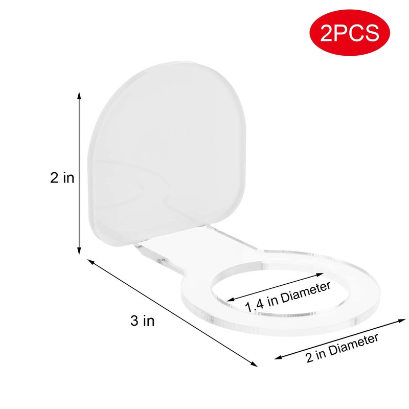 Cosmos Acrylic Small Ball Holder Wall Mount Display Rack Storage Stand for Baseball, Golf, Softball, Tennis Ball, Small Spheres (Transparent Clear)