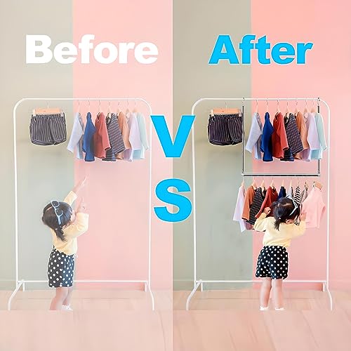 Adjustable Hanging Closet Rod, Extender Hanging Rod, Closet Hanging Organizer, Heavy Duty Closet Bar, Hanging Rod (1 Pack, Chrome) - color: Chrome, size: 1 Pack