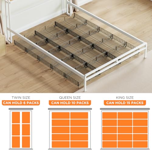 Under Bed Storage with Wheels, Rollable Under Bed Storage Container, Foldable Metal Under Bed Organizer for Bedroom Clothes Shoes Blankets Storage (1black, Black) - style: 1 Pack
