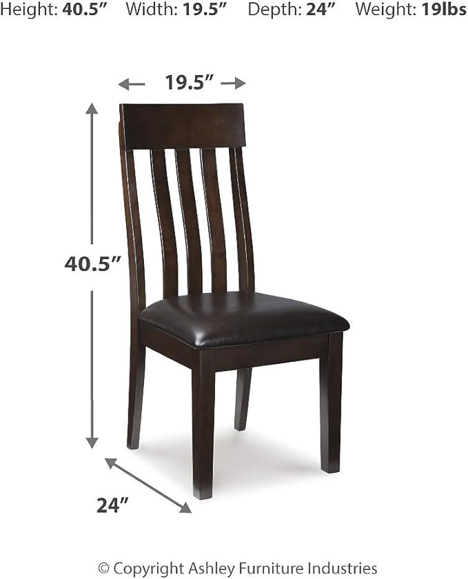 Signature Design by Ashley Haddigan Dining Room Chair, Dark Brown