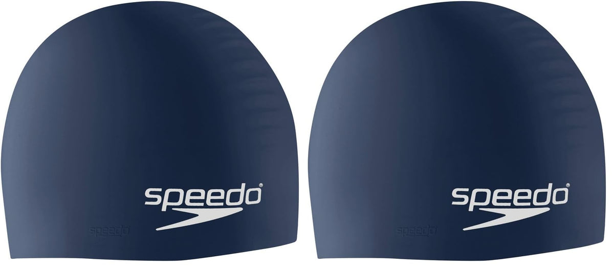 Speedo Unisex-Adult Swim Cap Silicone,(Pack of 2)