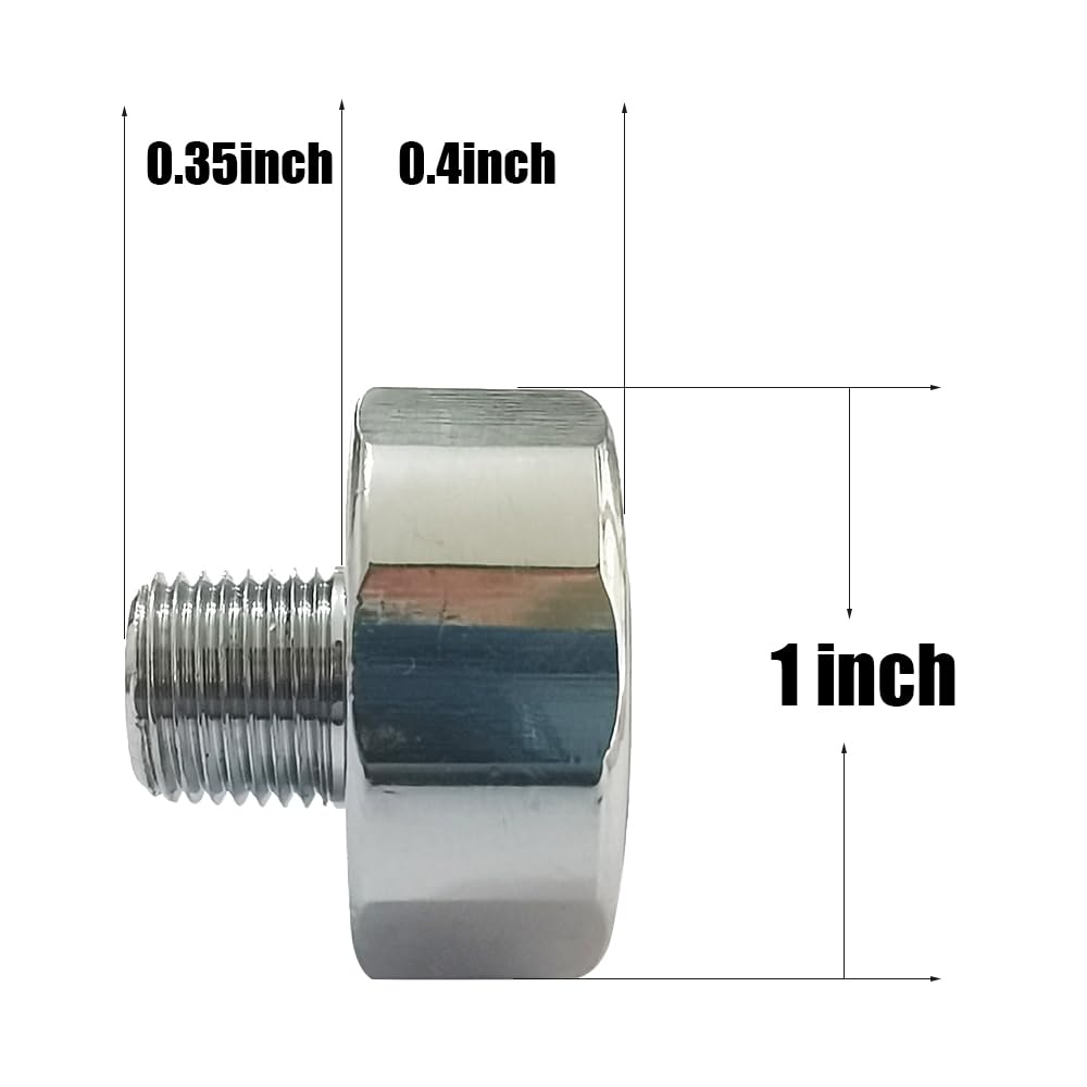 Aopkeo 1 inch Pressure Gauge Mini Micro Manometre 1/8NPT for Paintball PCP Airsoft Mountaineering Diving 1500psi, 2000psi, 3000psi, 5000psi, 6000psi (1/8NPT-3000psi)