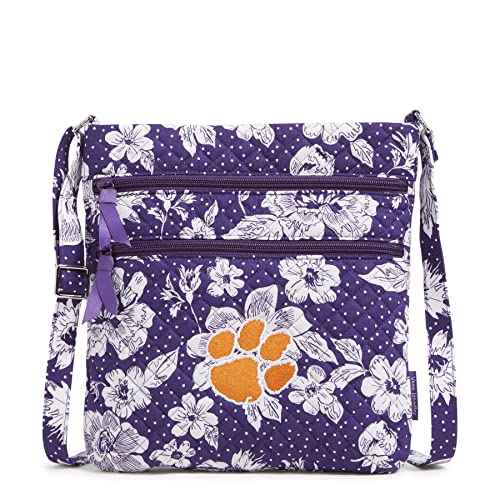 Cotton Collegiate Triple Zip Hipster Crossbody Purse (Multiple Teams Available)