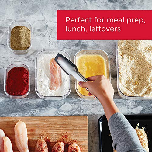 Rubbermaid Brilliance Food Storage Containers, 14 Piece Plastic Containers with Lids, BPA-Free, Leak Proof, Clear - size: 14-piece