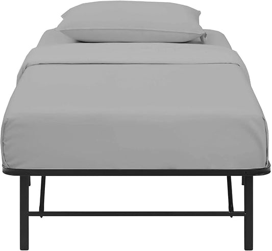 4 PC Cot Size Sheets - 32x75, 100% Cotton Fitted Sheet - Perfect for Narrow Twin/Rv Bunk/Camping Cot/Guest Bed Replacement, Fits Upto 4-8" Deep Mattress - Light Grey Solid