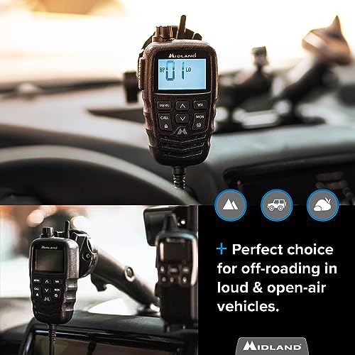 Midland ? MXMC01 | Replacement Microphone for MXT275 & MXT575 ? ANC Automatic Noise Canceling Electronic Microphone ? Off-Roading Loud and Open-Air Vehicle - GMRS Farming Overlanding