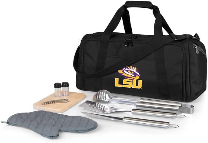 PICNIC TIME NCAA BBQ Kit Cooler Tote with Barbecue & Accessories