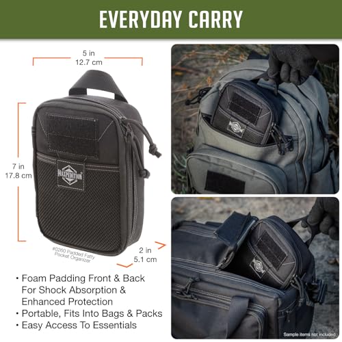 MAXPEDITION Padded Fatty Pocket Organizer (5¡± x 2¡± x 7¡±) EDC Pouch, Tactical Tool Pouch for Organization, MOLLE Accessories for Everyday Carry, 0260