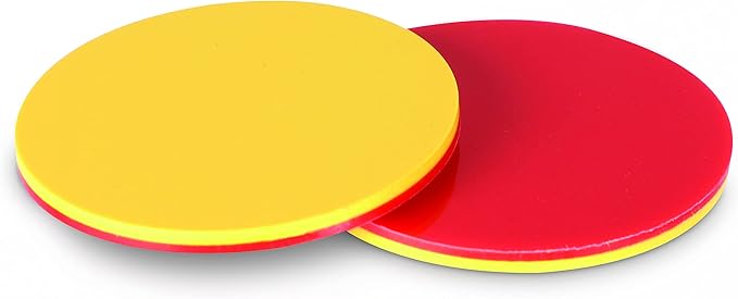 Learning Resources Two-Color Counters, Red/Yellow, Educational Counting, Sorting, and Patterning, Family Counters, Set of 200, Grades K+, Ages 5+