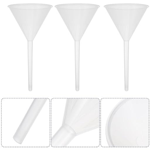 Veemoon 10pcs 90mm Plastic Triangle Funnels Pp Laboratory Filling Funnels