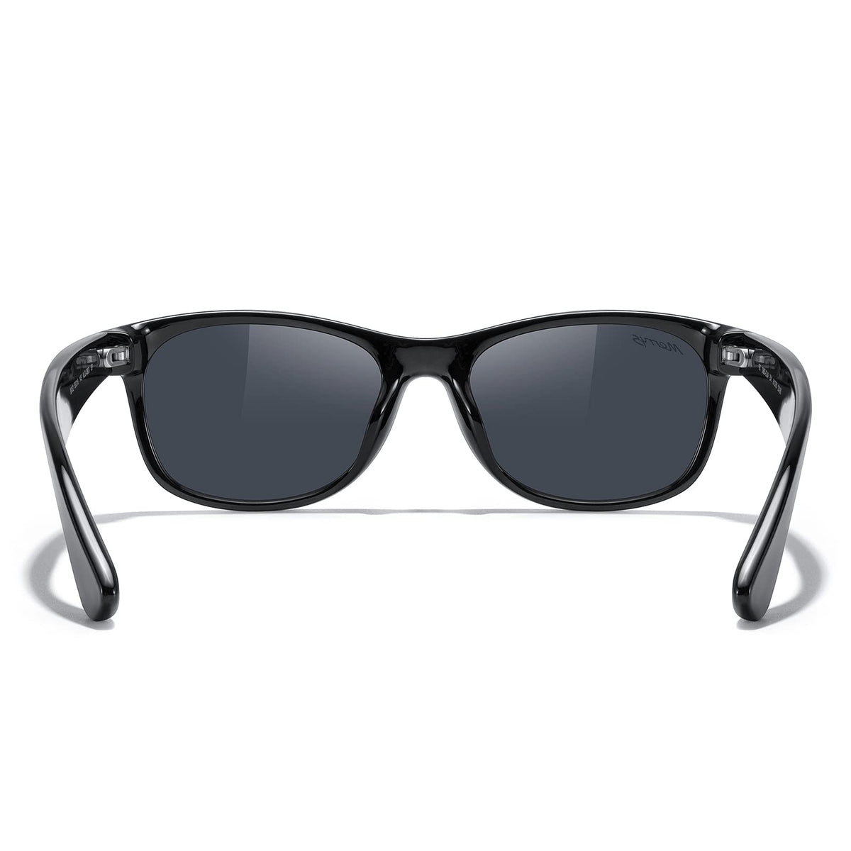MERRY'S Polarized Unisex Shades Sunglasses for Men and Women Vintage Polarized Sun Glasses Mirror Lens (Black Frame/Black Lens, 55)
