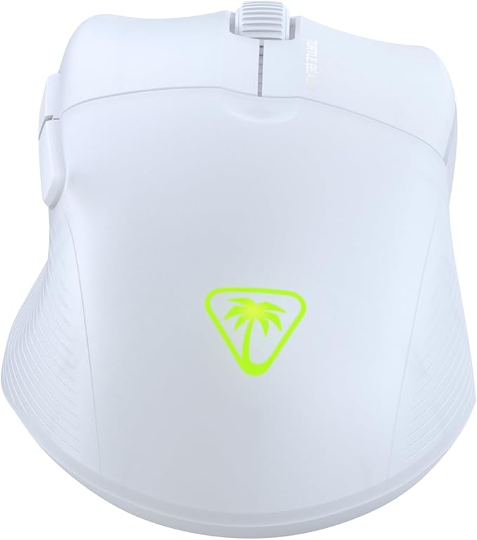 Turtle Beach Pure Air Wireless RGB Gaming Mouse, Ultra-Light 54g Ergonomic Design, 26000 DPI Optical Sensor, 125-Hour Rechargeable Battery, Dual Wireless + Bluetooth, Titan Optical Switches – White
