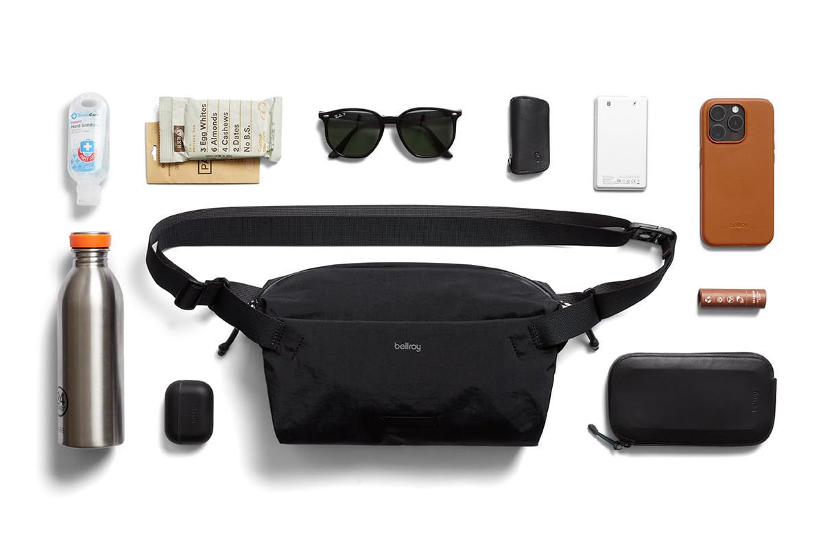 Bellroy Lite Sling, Sling Crossbody Bag For Men & Women, 2024 New Lightweight Water-resistant Materials, Perfect for Travel, 7L