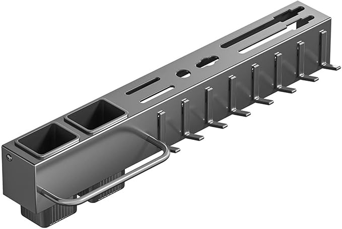 New Multi-Functional Kitchen Rack Home Wall-Mounted Knives Chopstick and Spoon Storage Rack Punch-Free cookware draining Rack