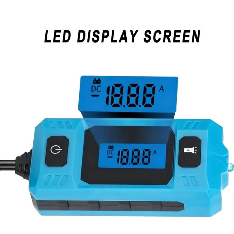 Automotive Battery Drain Tester, Parasitic Drain Detection Tool with Voltage Display, Car Battery Leakage Checker, High-Precision Current Meter for Cars Trucks RV (1PC)