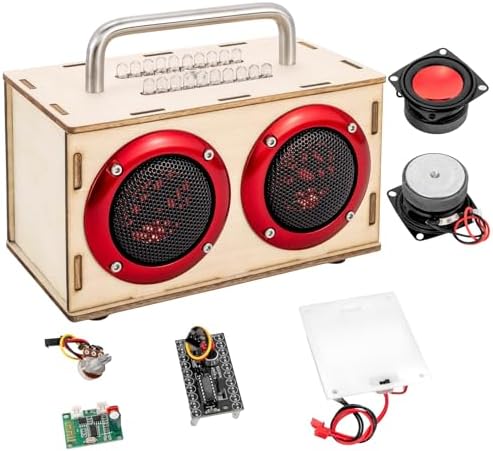DIY Bluetooth Speaker Kit with Metal Handle - STEM Projects for Kids Ages 8-12, Build Your Own Portable Speaker, No Soldering Electronics Science Gift, STEM Toys for 8 9 11 13