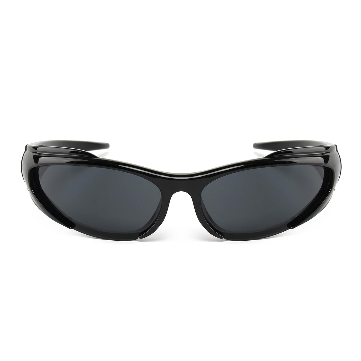 KENBO Y2K Sunglasses Wrap-Around Futuristic Oval Fashion Shades for Women Men – Large Size