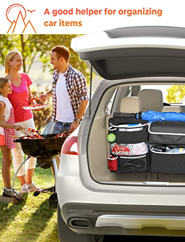 Oasser Car Storage Organizer New Version, Hanging Trunk Organizer with 10 Different Functional Storage Bags for SUV Truck MPV VAN - size: New version-Large