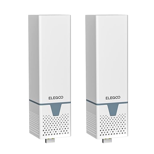 ELEGOO USB Purifier with Built-in Activated Carbon, Reducing Resin Odor and Fume, Compatible with Mars 4 Series/Saturn 8K Series/Saturn 3 Series/Jupiter SE Resin 3D Printers (Pack of 2)