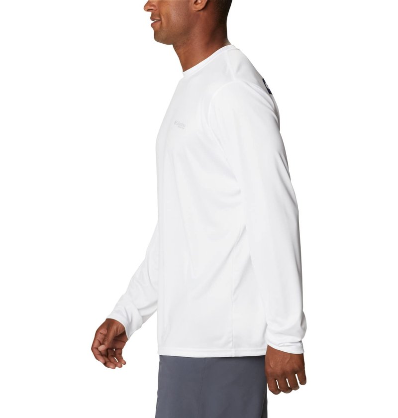 Columbia Men's Terminal Tackle PFG State Triangle Long Sleeve, Moisture Wicking, Uv Sun Protection