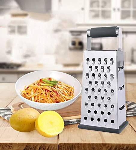 NILICAN Vertical Stainless Steel Grating Four-sided Boxed Grater For Cucumbers, Carrots And Cheese, Grater, Melon, Planing, Potato, Planer, Non-slip Handle, Peeler