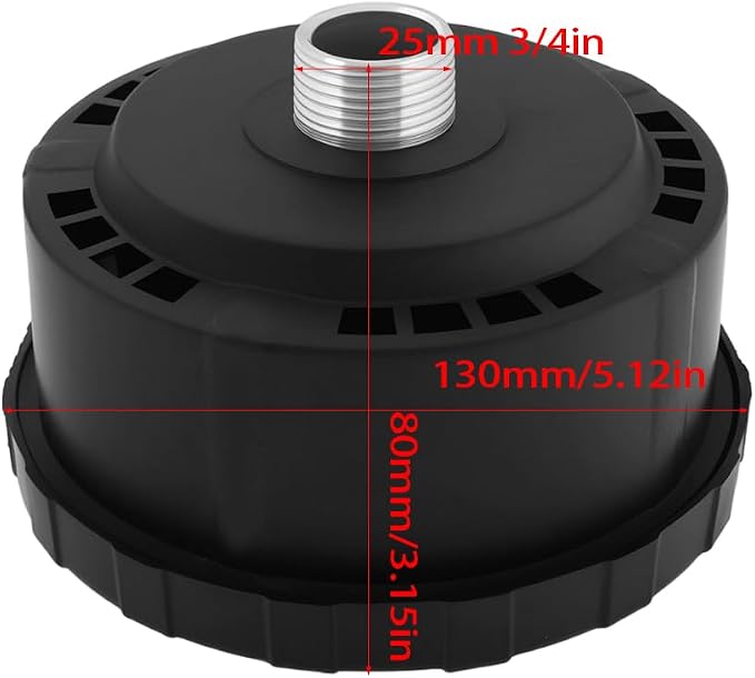 eMagTech 2PCS Air Compressor Silencer 3/4 Inch 25mm Compatible