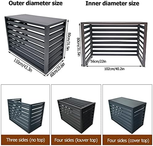Aluminum Air Conditioner Cover, Privacy Fence Screen, Outdoor Condenser