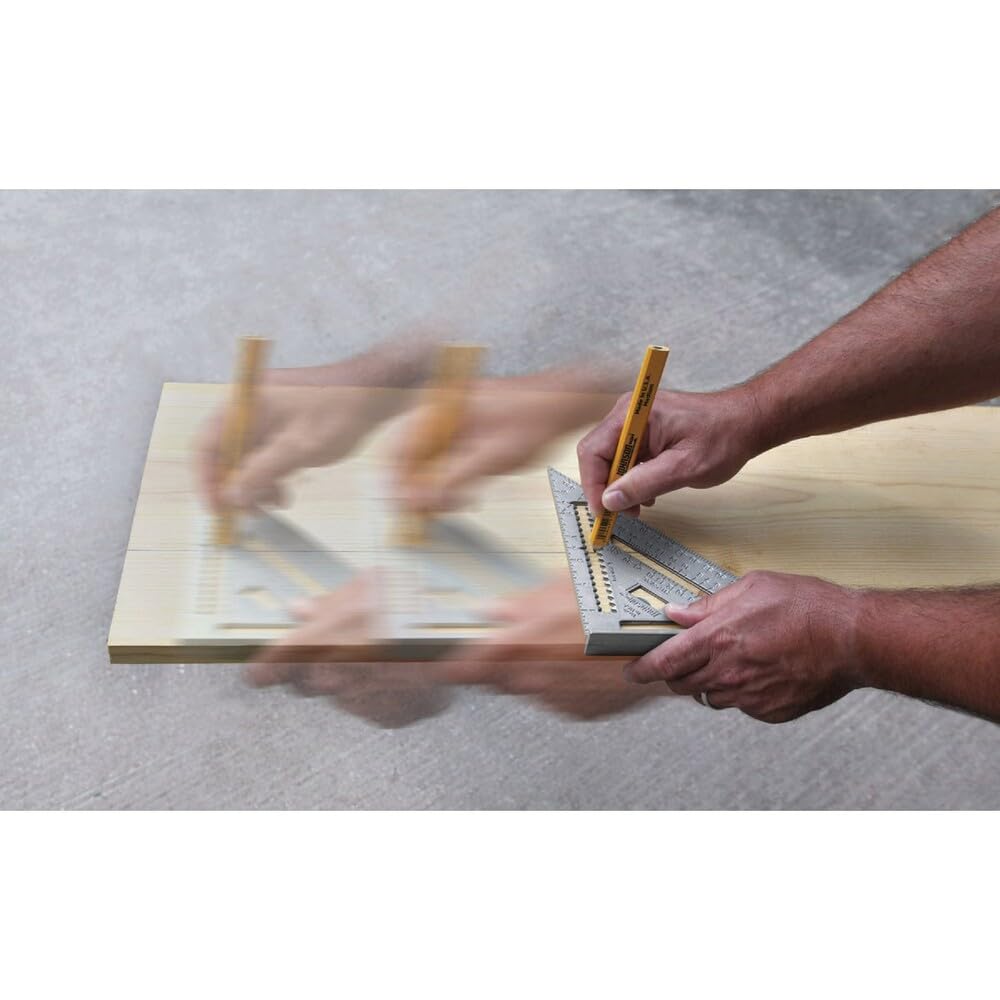 Johnson Level & Tool RAS-1B Johnny Square Professional Aluminum Rafter, 7", Silver, 1 Square