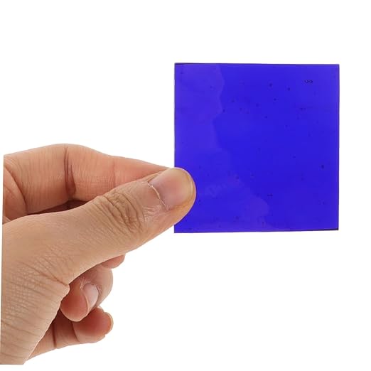 Zerodeko Cobalt Glass Sheet Experiment Device Chemistry Filter Glass Plate
