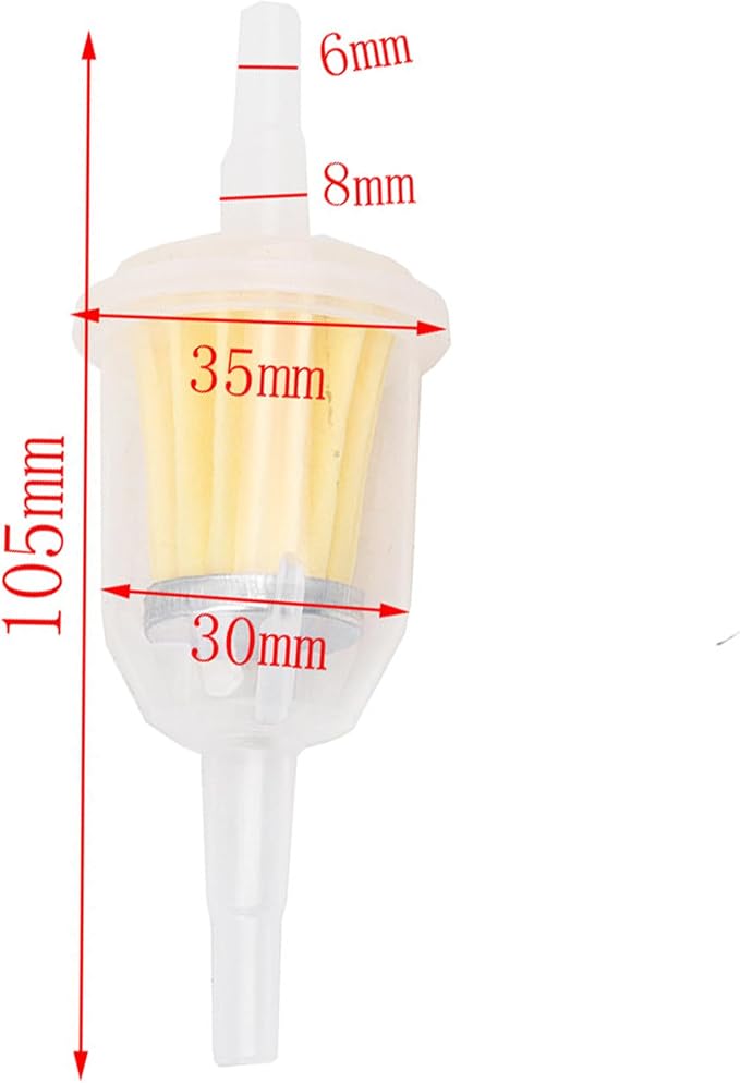 Gas Inline Fuel Filters 1/4 Inch x 5/16 Inch Replacement