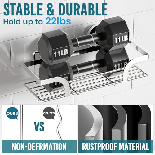 TAILI Shower Caddy Suction Cup 2 Pack, Heavy Duty Bathroom Basket, Bath Shelves for Inside,Stainless Steel Shower Holder for Bathroom Storage & Home Decor,Silver - style: 2 × Silver Basket