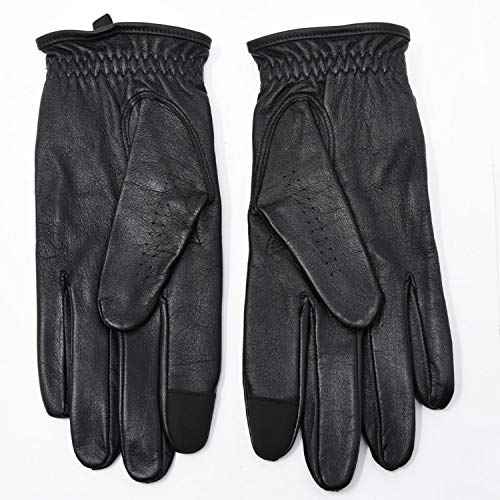 Beretta Unisex Leather Shooting Gloves with Touch-Screen Compatible Index Finger - Breathable Soft Thin Maximum Grip Adjustable Cuffs