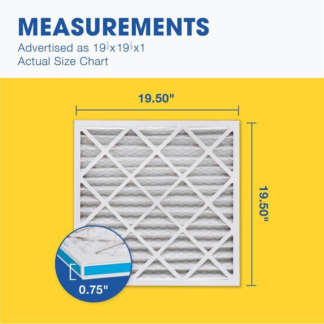 Aerostar Air Filters 19 1/2 x 19 1/2 x 1 MERV 11, Healthier Air