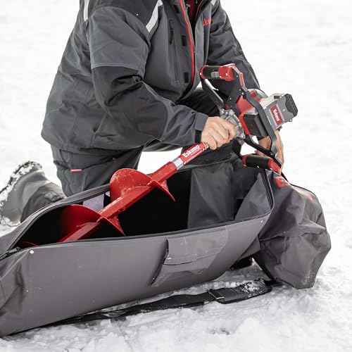 Eskimo¢ç Electric Auger Carry Bag, E40 Compatible, Gray, Carry Handle, Extension Pocket, Durable Construction, Storage Pockets, 46078