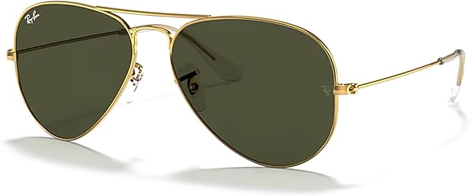 Ray-Ban RB3025 Metal Aviator Sunglasses For Men For Women +BUNDLE with ACCESSORY EYEWEAR KIT
