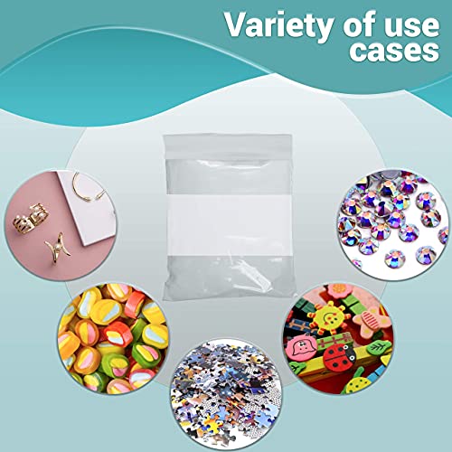 APQ Pack of 1000 White Block Zipper Bags 8 x 10. Ultra Thick Write on Block Poly Bags 8x10. Thickness 4 mil. Pills Bags. Great for Packing and Storing. Ideal for Industrial, Food Service. - size: 8" x 10" / 1000 Pack