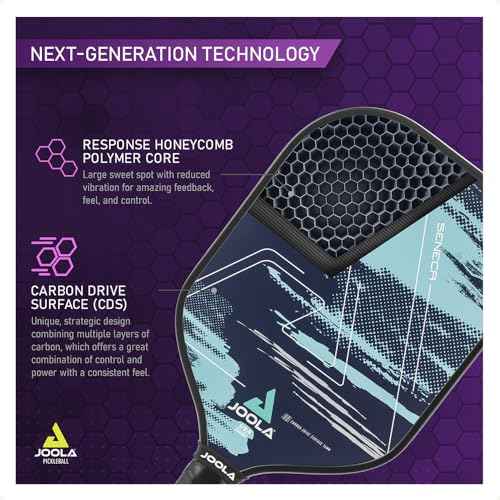 JOOLA Pickleball Paddle Journey and Seneca ? Select Fiberglass or Carbon Fiber Surface ? Lightweight Paddles ? Control & Power Rackets for Beginners to Intermediates ? USAP Approved ? Multiple Styles