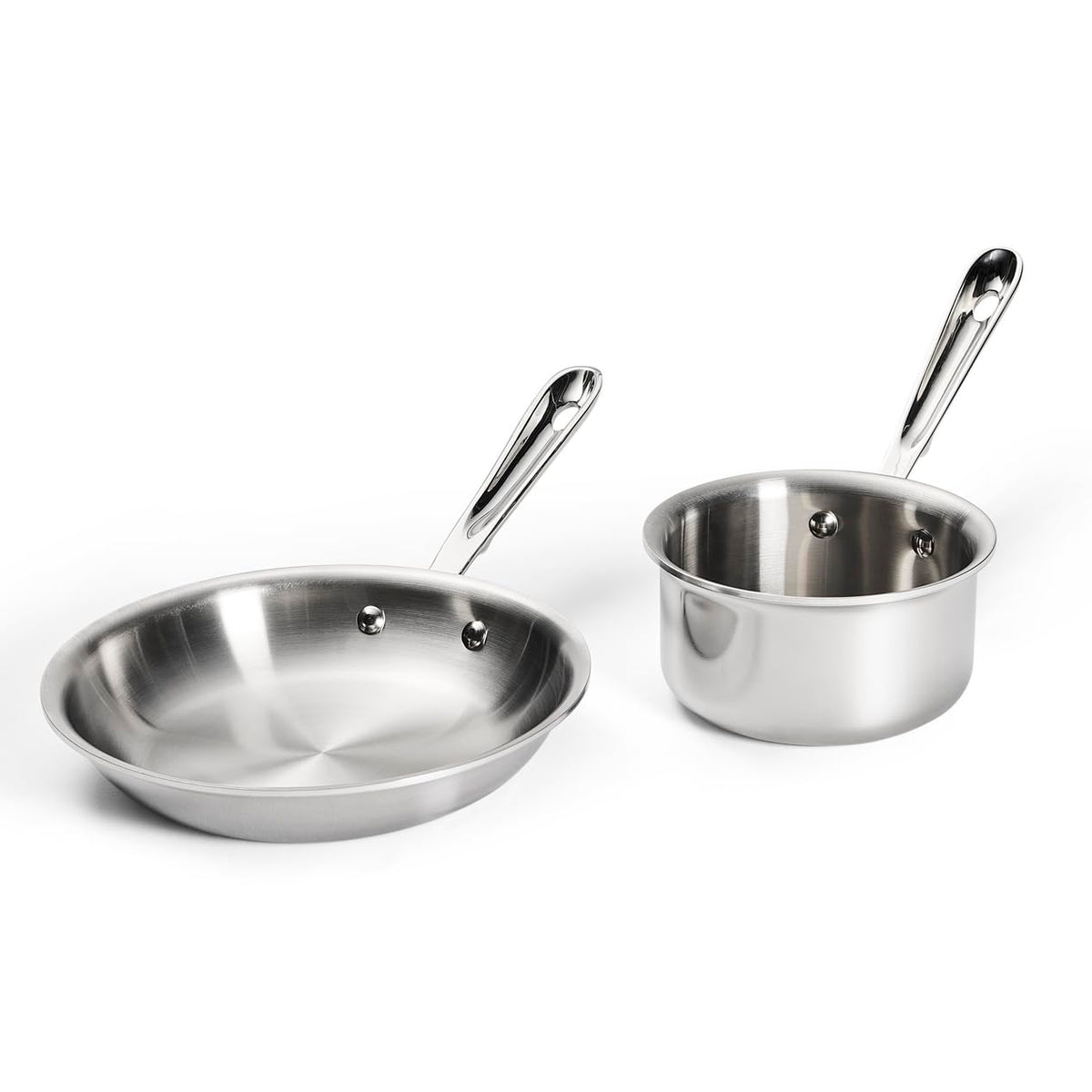All-Clad D3 Stainless Steel 2-Piece Cooking Set, Made in the USA