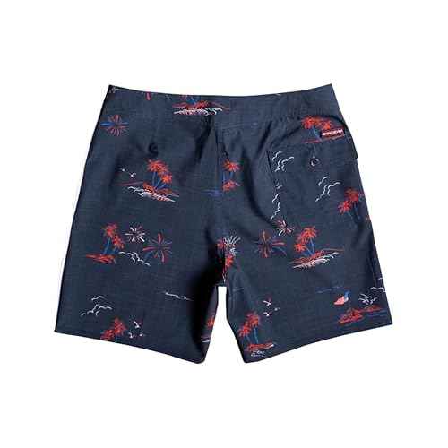 Quiksilver Men's Standard Surfsilk Washed Sessions 18 Boardshort Swim Trunk